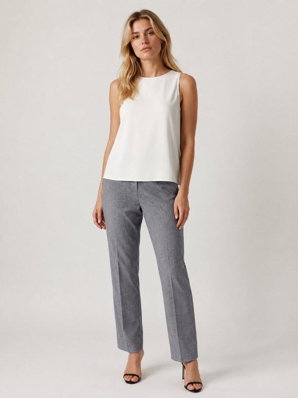Banana Republic Ryan Curvy-Fit Slack Pant Mid Rise Gray 6#A2766